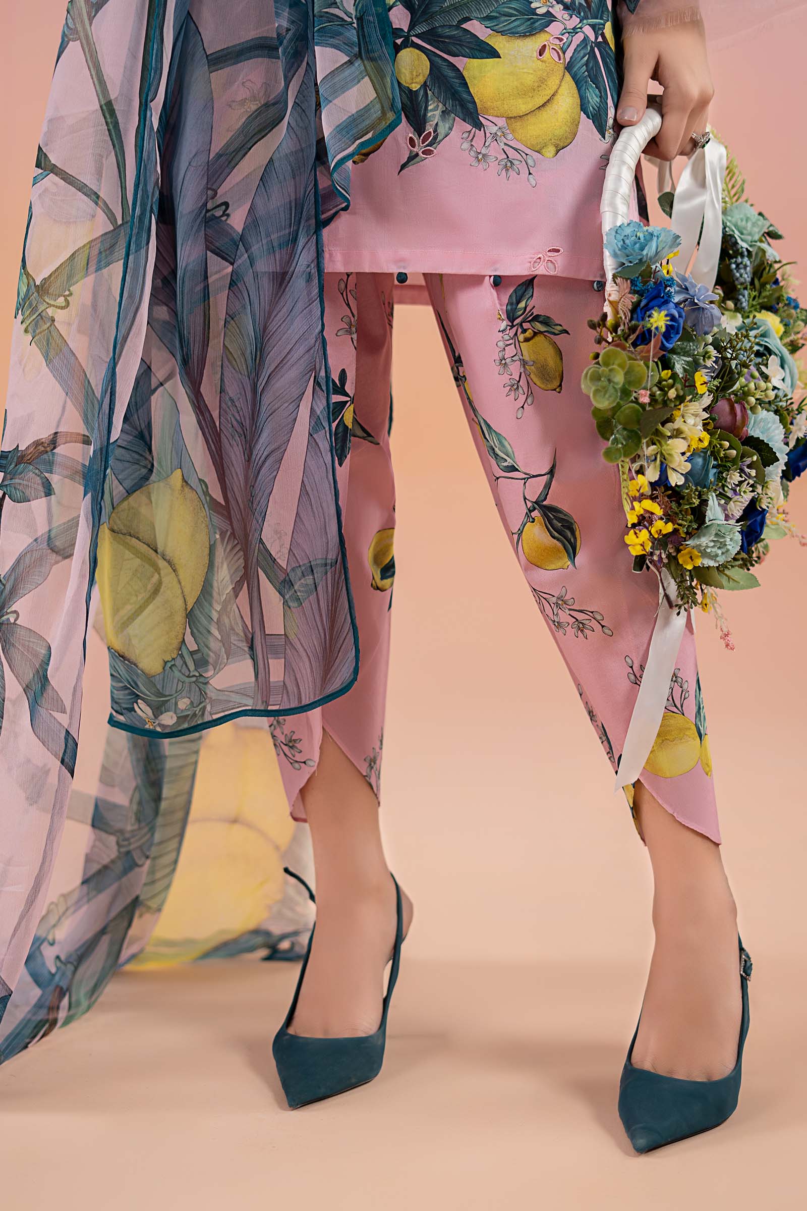 Maria B M Prints l Printed Lawn Pink Suit | MPS-2503-B