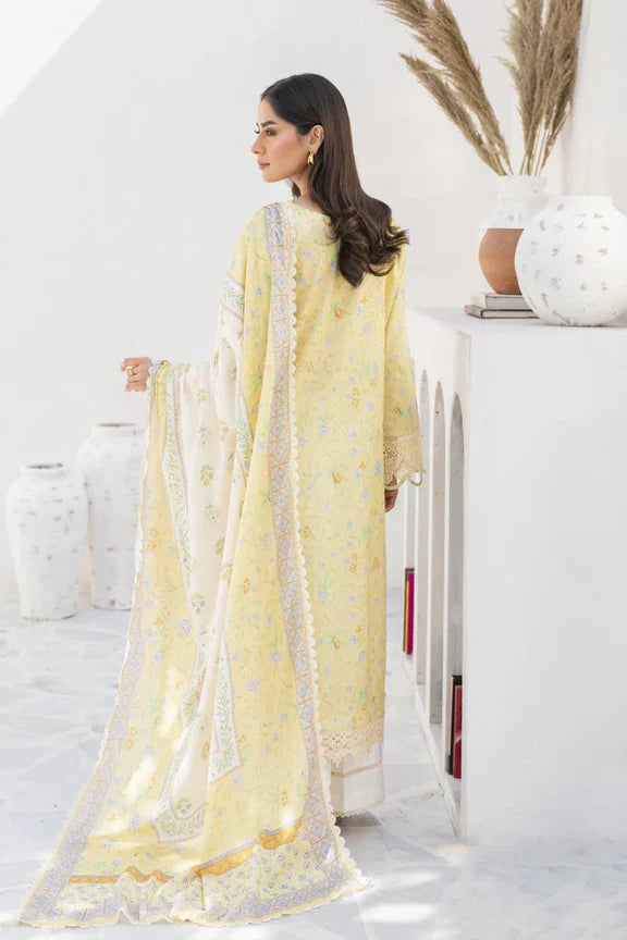 Baroque Yellow Digital Printed Lawn Collection