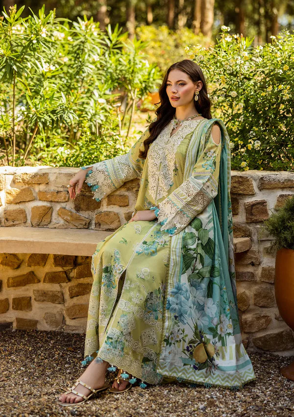 Elaf ALLURE Luxury Chikankari Embroidered Lawn 3 Piece Dress