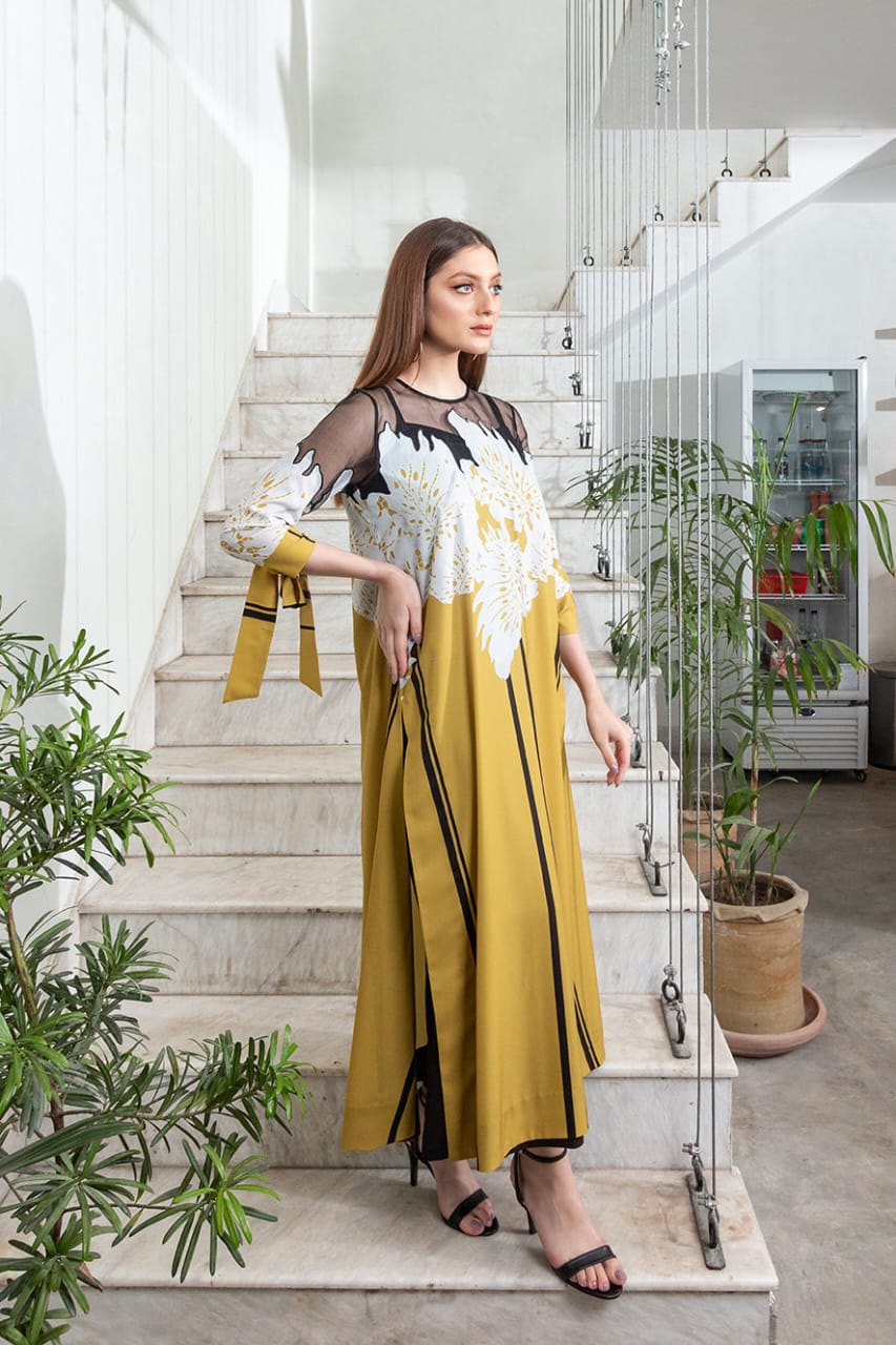 Grip georget silk cordset wd stylish sleeves