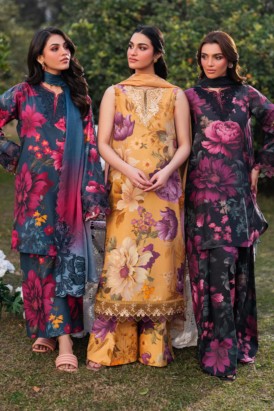Iznik Lawn 3piece Unstitched Digital Printed Dress l UE-399