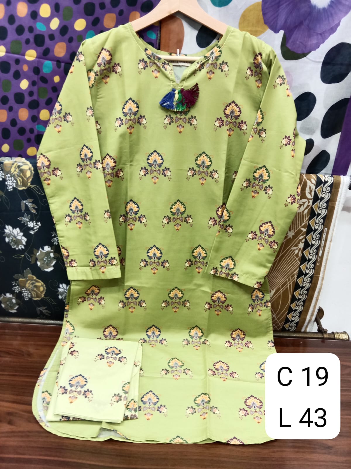 2pc by pret dairies, Poly cambric stuff l Green