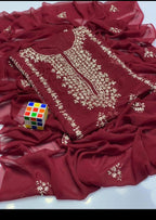GOTTA COLLECTION Stuff Soft Bamber Chiffon  2pc Dress