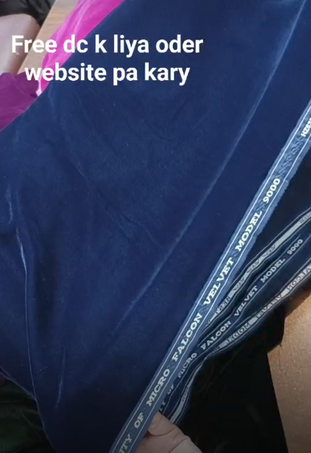 9000 micro velvet 2pc (blue)