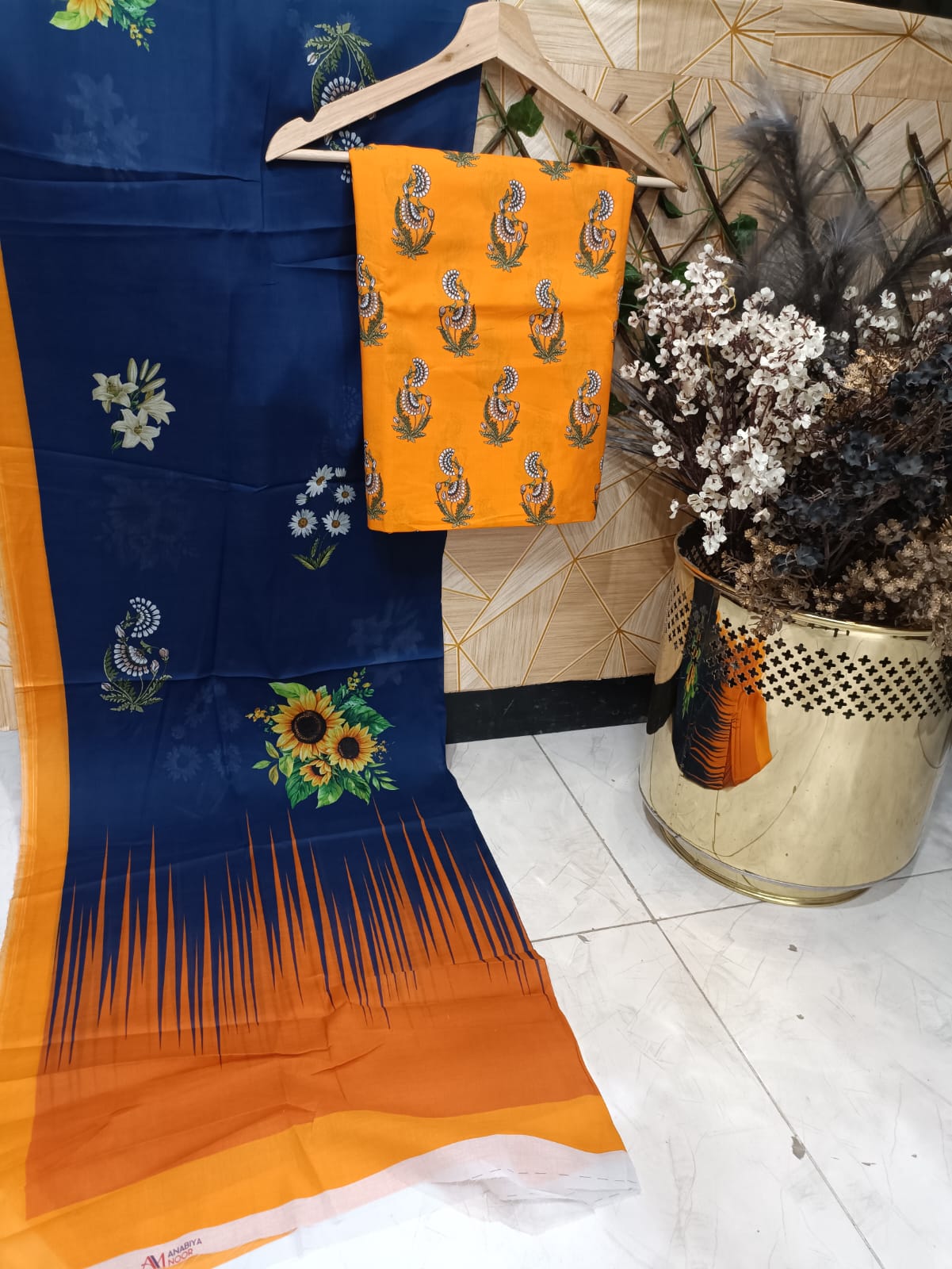 Cotton 3pc By AnabiaNoor Brand (mid season)