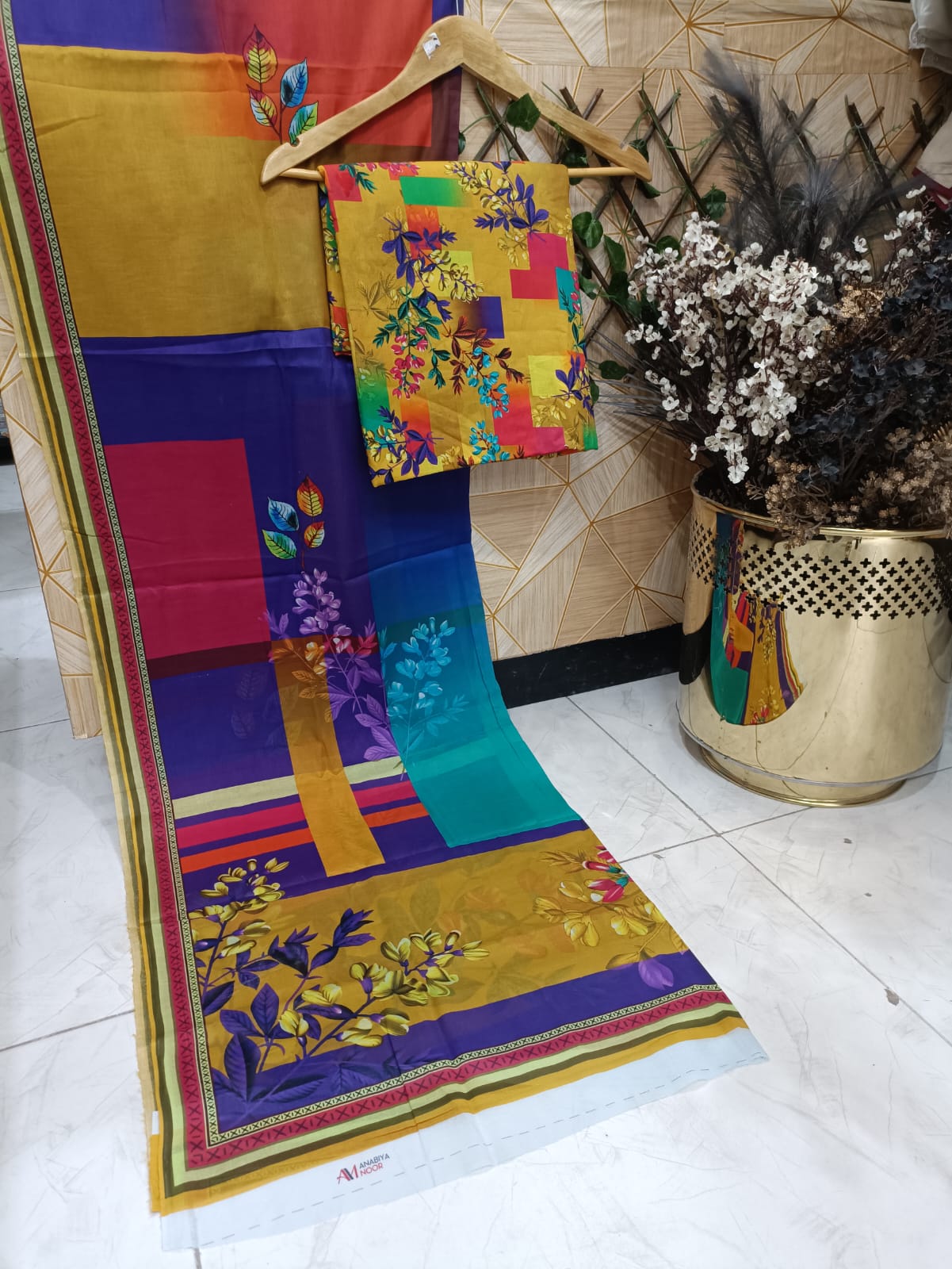 Cotton 3pc By AnabiaNoor Brand (mid season)