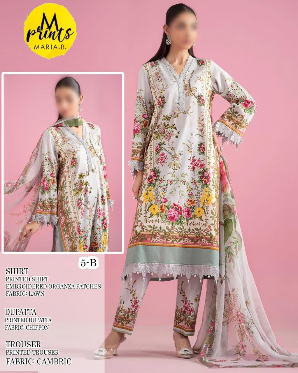 Maria B Lawn MPT-2605-B - TC-1273