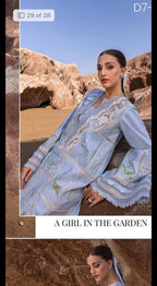 Flow by Crimson '25 | A Girl in the Garden D7-B | 3PC Embroidered Lawn Suit