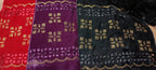 Pure Chaina Velvet Luxury Shawl wd stone nd cutwork