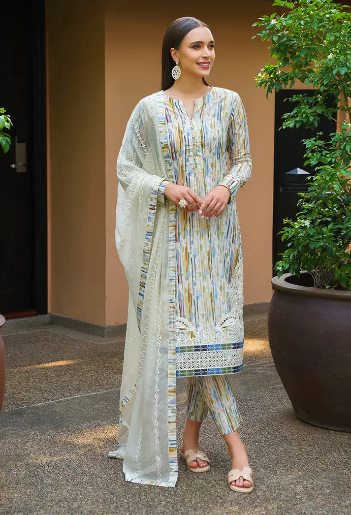 Iznik- Multi Lining - 3 Piece Embroidered Printed Lawn Collection
