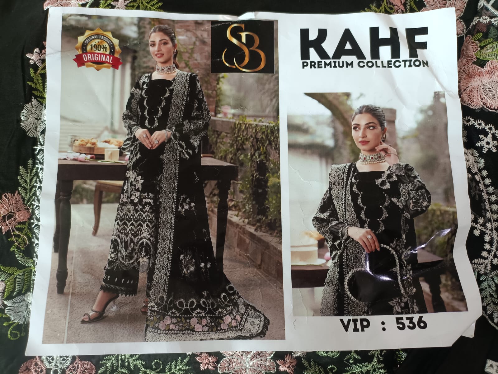 Lawn Embroidered 3pc With Heavy Embroidered organza dupatta