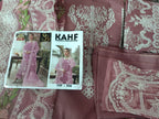Lawn Embroidered 3pc With Heavy Embroidered organza dupatta by Kahf brand