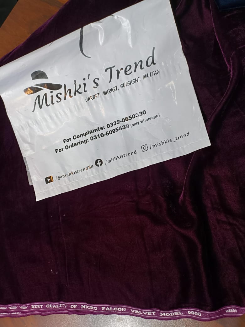 9000 micro velvet 2pc (maroon)