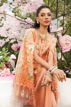 Mariab Lawn Unstitched Embroidered 3Pc wd Patches (same as orignal)