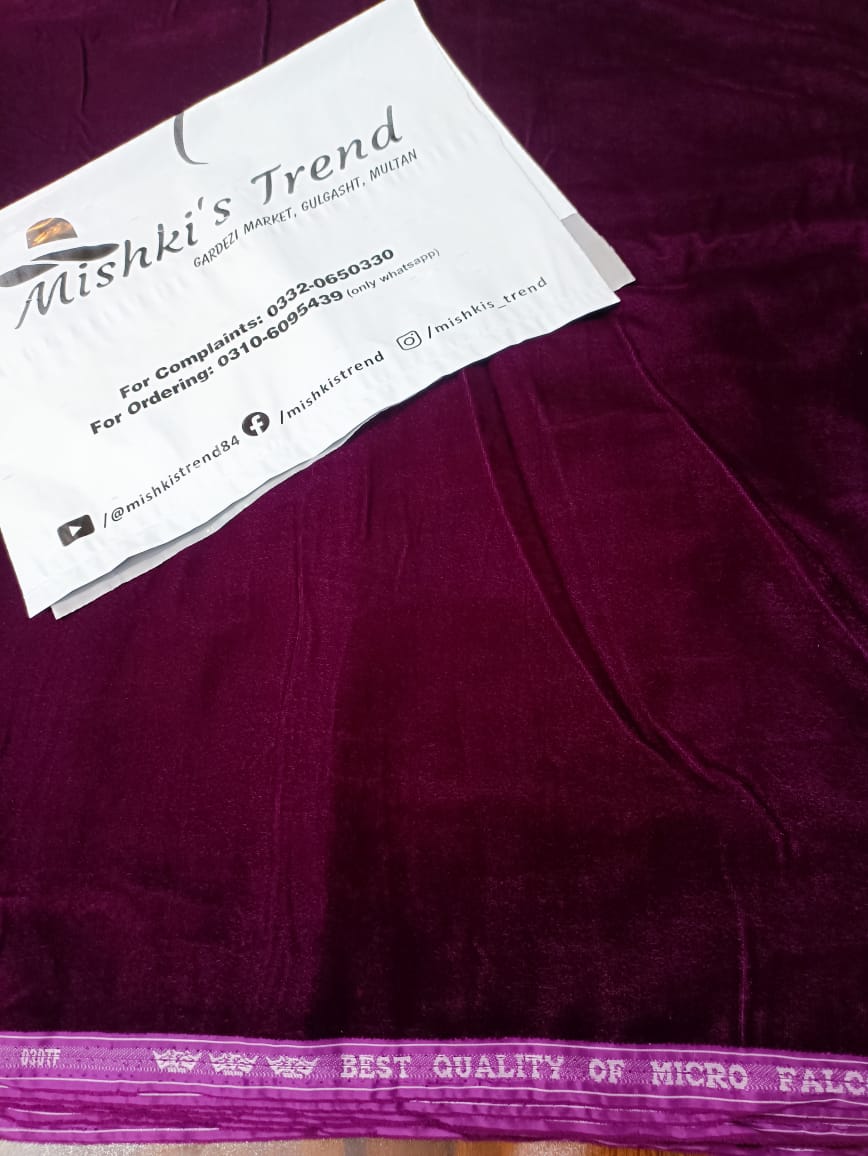 9000 micro velvet 2pc (dark purple shade)