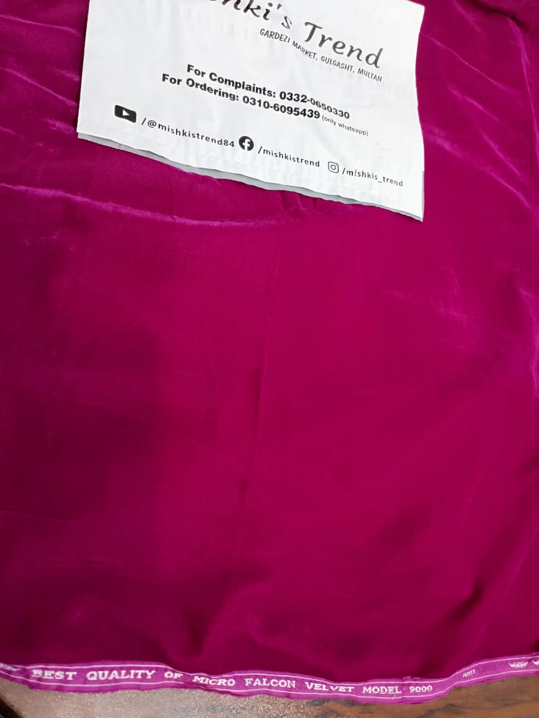 9000 micro velvet 2pc (shoking pink)